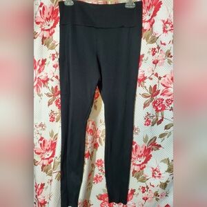 Black High-Waisted Stretch Pants Corduroy Design H&m Divided Large